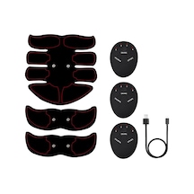 Yunboo Kolay Kullanım İçin 6 Mod & 9 Şiddet: Evde Veya Ofiste Kas Şekillendirme, Usb Şarjlı Abdominal Kas Eğitici Seti Çok Renkli