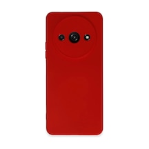 Xiaomi Redmi A3 4g Uyumlu Kılıf Nano İçi Kadife Silikon - Kırmızı