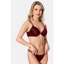 Genel Markalar Mulvxbrf Brf02 Askılı Push-up Sütyen Takım Kadın 5160 Mulvix Leopar - 737446393 Leopar - 737446393 LEOPAR