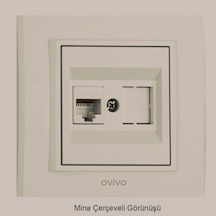 Ovivo Mina Krem Data Prizi Çerçeveli
