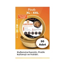 Pisirme Kagidi 50 Adet Airfryer Xxl Xl Yagli Kagit Xiaomi Philips Tüm Markalara Uyumlu Yuvarlak