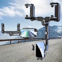 Sunshine011 2025 Araç Özel Siyah Abs Malzeme Sabit Titreşimsiz Telefon Tutucu