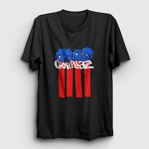 Presmono Unisex Blocks Gorillaz T-shirt Siyah