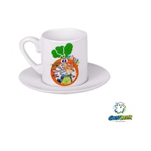 Zootropolis Judy Ve Nick Türk Kahvesi Fincanı 0189 Beyaz