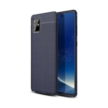 Samsung Galaxy Uyumlu Note 10 Lite Kılıf Yoğun Silikon Malzemeli Uzun Ömürlü Niss Premium Kapak Lacivert