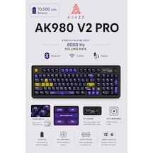 Ak980v2 Pro 8000 Hz Kablosuz Mekanik Oyun Klavyesi-tft Ekranlı-rapid Trigger