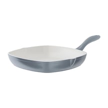 Madame Coco Nano Seramik Izgara Tava - Gri/beyaz - 28 Cm Çok Renkli