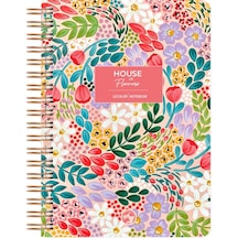 Botanical Spiralli Defter Kareli Kırmızı 17x24 Cm Botanical Spiralli Defter Kareli Kırmızı 17x24 Cm