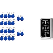 Rfid Şifreli Kapı Kilidi-Kartlı Geçiş Kontrol Sistemi 20 Adet Tag