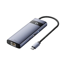 Polham 8in1 100w Type C Çoğaltıcı Hub, 2x Usb, 2x Pd Type C, 1x Tf/sd, 1x 4k Hdmi, 1x Rj45 Çoğaltıcı Adaptör
