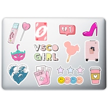 Vsco Girl Laptop Notebook Tablet Telefon Sticker Set 011