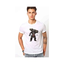 God Of War Silhouette Baskılı Beyaz Erkek Tshirt