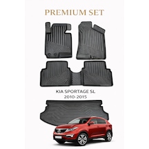 Kia Sportage Sl 2010-2015 Uyumlu 3d Oto Paspas Ve Bagaj Havuzu Set Premium