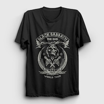 Presmono Unisex Tour Black Sabbath T-shirt Siyah