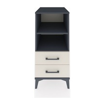 Kronos Komodin 2 Raflı 2 Çekmeceli 44x59x96 Antrasit-aytaşı Antrasit