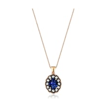 Altınbaş Elmas Safir Kolye N11.322