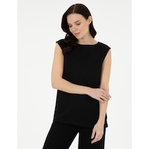 Pierre Cardin Kadın Siyah Kısa Kollu Bluz 50301168-vr046 Siyah
