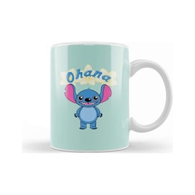Cute Alien Stitch Ohana Kupa Bardak Porselen Karışık