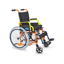 Çocuk Tekerlekli Sandalye 35 Cm Oturum, Kompakt Çelik Şase, Güvenlikli Dm-312 Kids