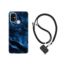 Casper Via F20 Kılıf Boyun Askılı Blue MArble 1379