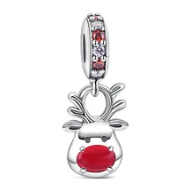 Fubena Kırmızı Burunlu Ren Geyiği Sallantılı Charm