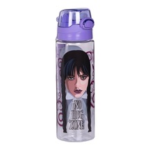 700ml Wednesday Pipetli Askılı Kilitlenebilir Su Matarası Mor