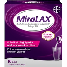 Miralax Oral Solüsyon Makrogol 3350 Tek Kullanımlık 10 Saşe