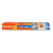 Macro Max Hazır Kesilmiş Pişirme Kağıdı 10 Adet, Standart Fırın Tepsisi Boyutu 42x37 Cm 12v