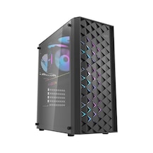 Aıgo Darkflash Dk351 Usb3.0 3x12cm Fan Temperlı Cam Sıyah E-atx Oyuncu Kasası