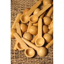 Evonox 12 Adet Bambu Baharat Kaşığı Ve Ölçek Kaşığı, Bambu Reçel Bal Kaşığı 12 Adet / Doğal Ve Şık 12