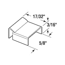 Prime Line Mp7794 50 Dağıtıcı Clips, 5/8 İn. Bars, Kabartmalı Alüminyum, Değirmen Finish, 50 Adet Diğer