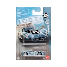 Matchbox 1956 Aston Martin Dbr1 - Exclusive Themed Metalik Mavi-gri 1/64 Diecast Model Araba Çok Renkli