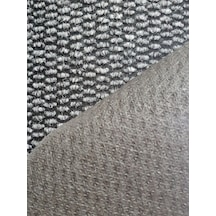 Gri Mısır Patlağı Desenli Sentetik Halı, Kaydırmaz Tabanlı Zemin Kaplama Ürünü, 2x8 Metre