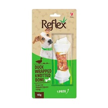 Ördek Eti Sargılı Düğümlü Köpek Çiğneme Kemiği 40 Gr 0.2M-Çok Renkli