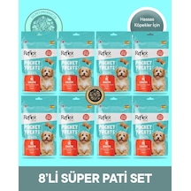 Reflex Plus Pocket Treats Hassas Köpekler İçin Köpek Maması 8'li Süper Pati Set 8x70 Gr
