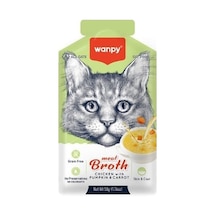 Wanpy Tavuk Etli Bal Kabaklı ve Havuçlu Tahılsız Kedi Çorbası 50 G
