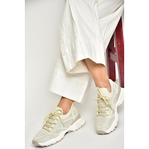 Fox Shoes U602915104 Bej Kumaş Spor Ayakkabı Sneakers Bej-kumaş Çok Renkli
