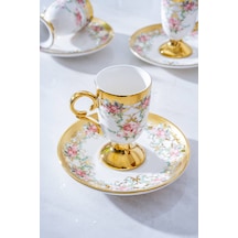 Acar Martine 6 Kişilik Kahve Fincan Takımı - 90 Ml Renkli