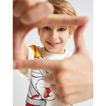 Koton Bugs Bunny Tişört Lisanslı Kısa Kollu Bisiklet Yaka Pamuklu Beyaz 4skb10518tk Beyaz