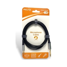 Fully 1.5metre 6.3mm Mono - 3.5mm Stereo Kablo - Siyah