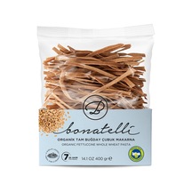 4 Adet Bonatelli Organik Vegan Tam Buğday Çubuk Makarna 400 G.
