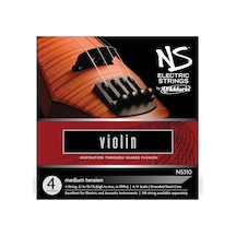 Daddario Ns310 Elektro Violin Tel Seti, Ns, 4 Tel, Scale 4/4, Med