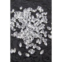 5x10 Mm Şeffaf Arpa Akrilik Boncuk Aksesuar 25 Gram