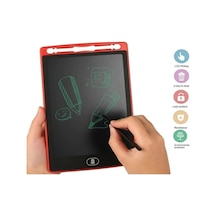 Tr Tablet Lcd 8.5inç Dijital Kalemli Çizim Yazı Tahtası Grafik Not Yazma Eğitim-kırmızı Kırmızı