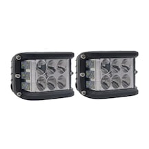 Off Road Led Bar Delici Beyaz Işık - Beyaz Flaşlı 2 Adet Metal 12 Volt