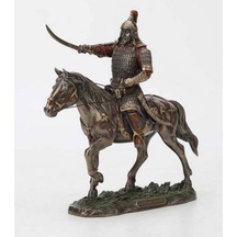 Veronese Koleksiyon At Üzerinde Cengiz Han Figürü 25cm