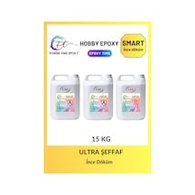 Hobby Epoxy Smart/ Şeffaf Epoksi Reçine Ince Döküm 15 Kg
