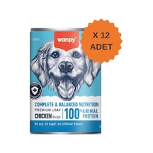 Wanpy Premium Tahılsız Tavuklu Köpek Konservesi 375gr X 12 Adet