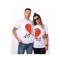 Tshirthane Lo Ve Çizgi Sevgili Kombinleri Tshirt Kombini Beyaz