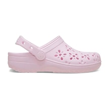 Crocs Classic Floral Cut Out Clog T Çocuk Sandalet 210944-6zw Pembe
